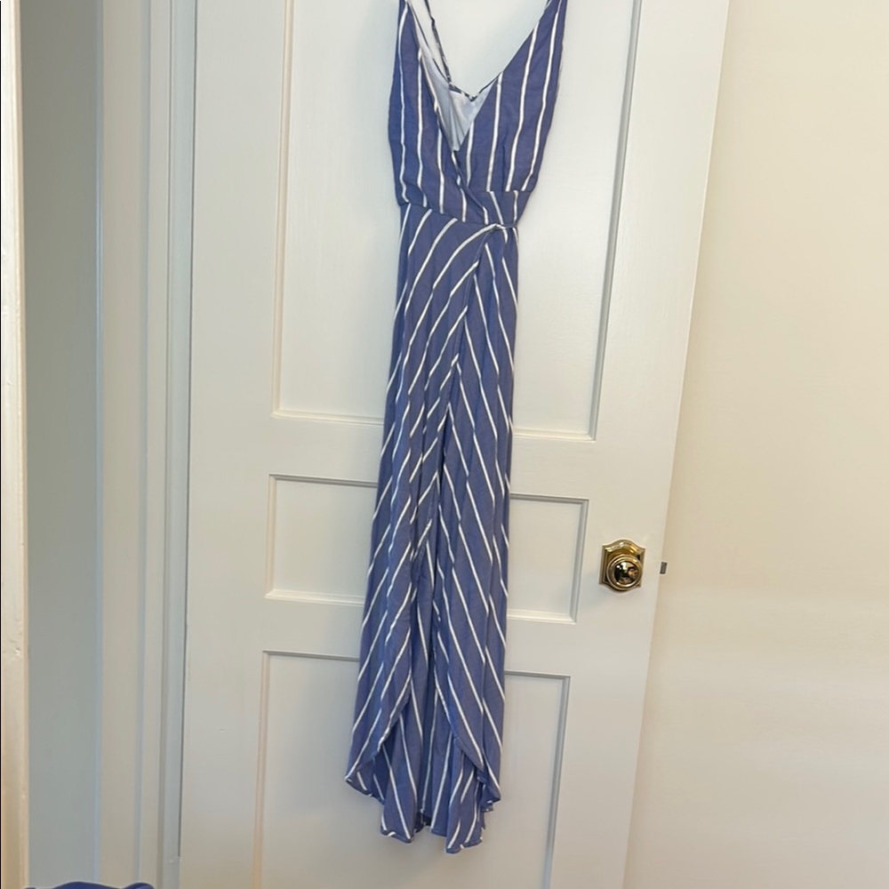 Bardot Striped Blue Maxi Dress